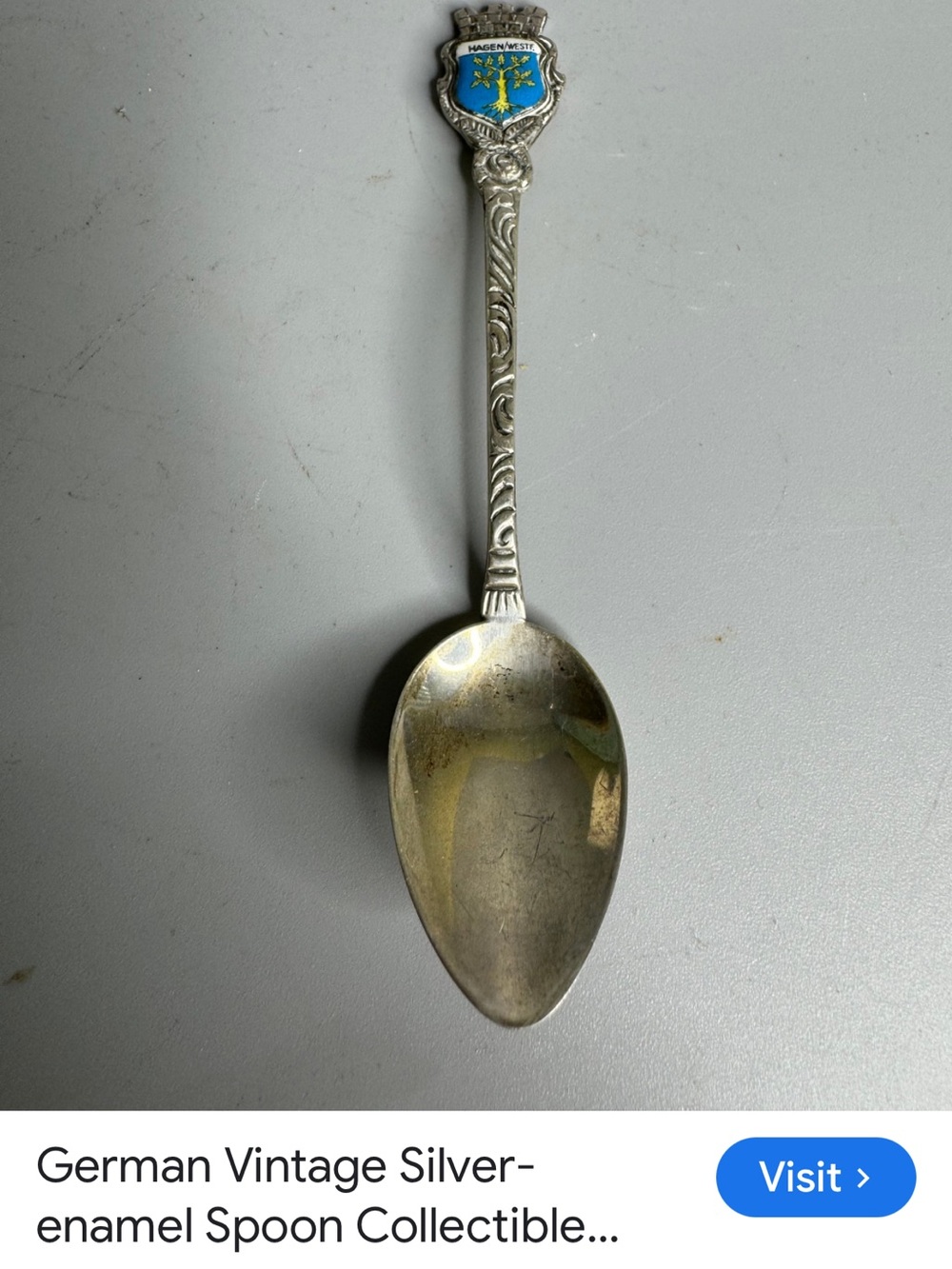 #1982**Swedish Flag Decorative Souvenir Spoon - Picture 5 of 14